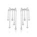 Boucles D'oreilles Pendantes Marsala Argent Blanc Oxyde De Zirconium - Pendantes Femme | Marc Orian