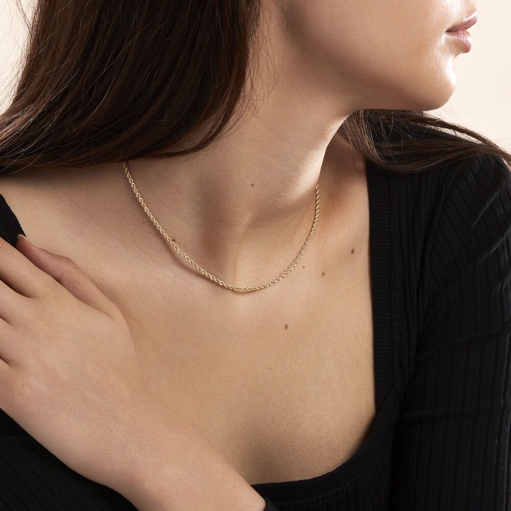 Collier Jerry Maille Corde Or Jaune - Chaines Femme | Marc Orian