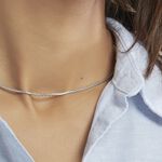 Collier Ivy Maille Haricot Or Blanc - Chaines Femme | Marc Orian