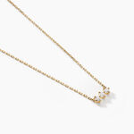 Collier Graziano Or Jaune Diamant Synth&eacute;tique - Colliers avec pierres Femme | Marc Orian