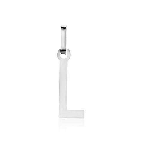 Pendentif Ionia Lettre Or Blanc - Pendentifs Famille | Marc Orian