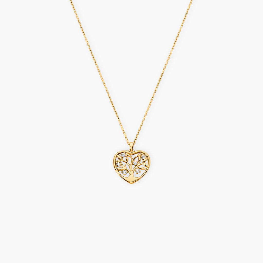 Collier Or Jaune Shantelle Oxyde De Zirconium - Colliers avec pierres Femme | Marc Orian
