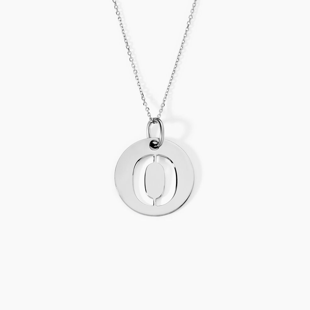 Pendentif Elio O Argent Blanc - Bijoux fantaisie Famille | Marc Orian
