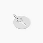 Pendentif Elio Y Argent Blanc - Bijoux fantaisie Famille | Marc Orian