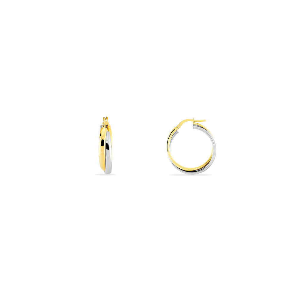 Créoles Kiara Or Bicolore - Créoles Femme | Marc Orian