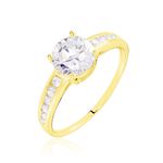 Bague Tatjana Or Jaune Oxyde De Zirconium - Solitaires Femme | Marc Orian