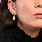 Boucles D'oreilles Pendantes Hyacinth Acier Jaune - Pendantes Femme | Marc Orian