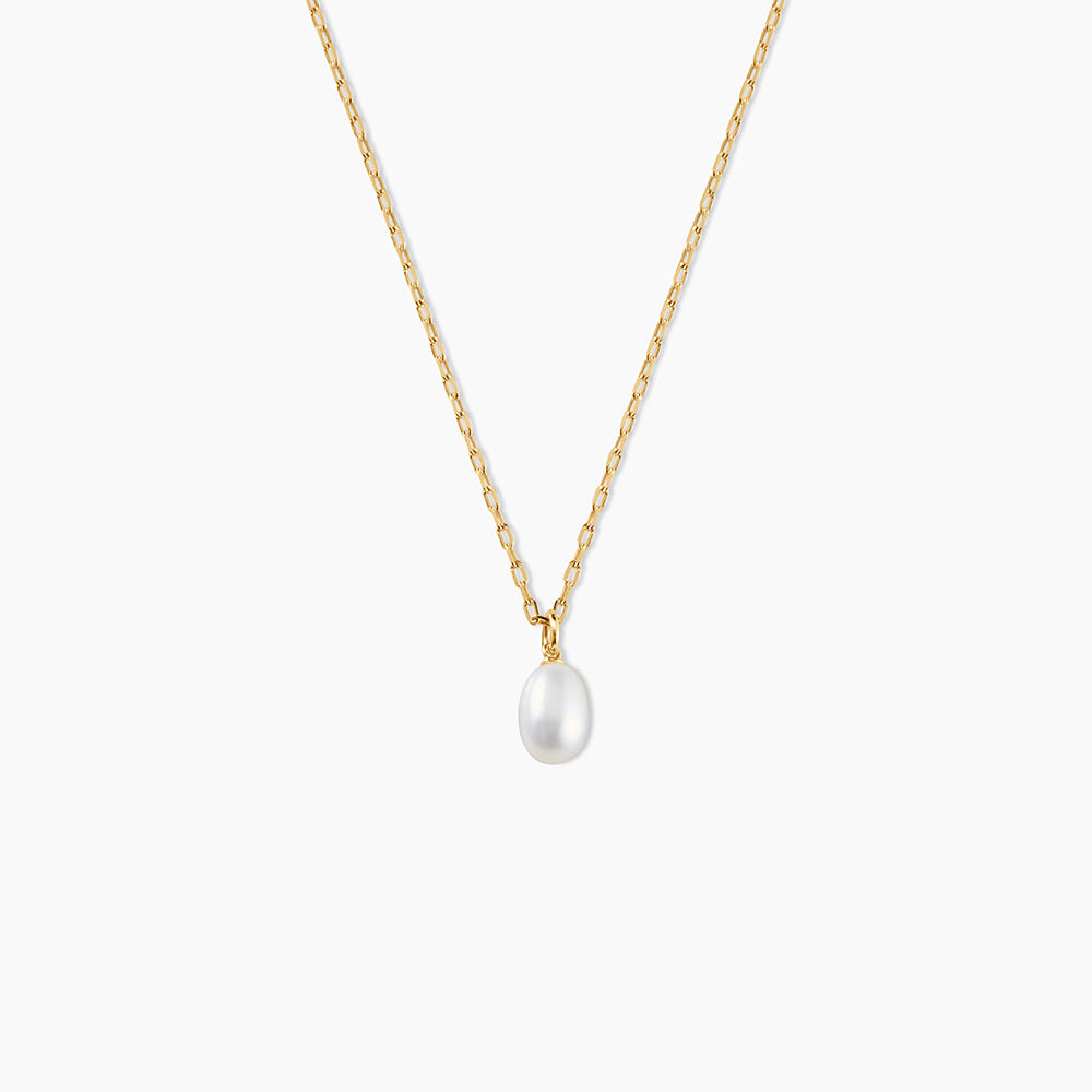Collier Nahemia Argent Dor&eacute; Perle De Culture - Colliers avec pierres Femme | Marc Orian