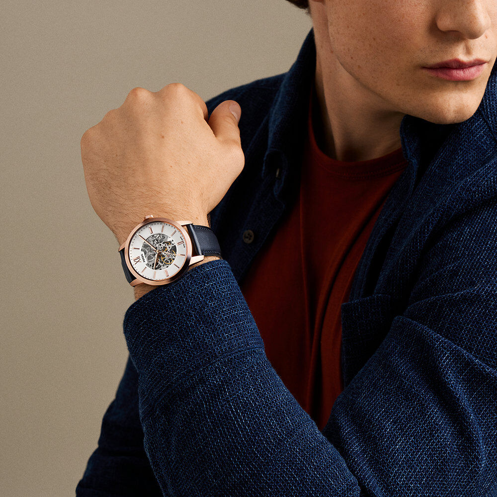 Montre Fossil Townsman Automatic Blanc - Montres automatiques Homme | Marc Orian