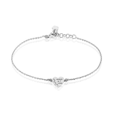 Bracelet Aemilia Argent Blanc - Bracelets chaînes Femme | Marc Orian