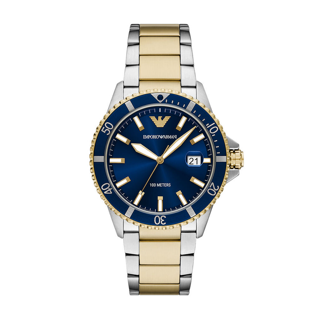 Montre Emporio Armani World Explorer Bleu - Montres &eacute;tanches Homme | Marc Orian