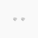 Boucles D'oreilles Puces Ziya Argent Blanc Oxyde De Zirconium - Puces Femme | Marc Orian