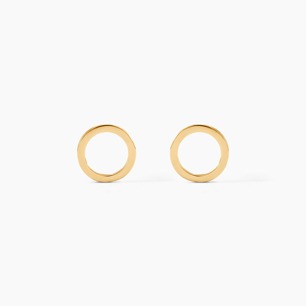 Boucles D'oreilles Puces Berangere Cercle Or Jaune - Puces Femme | Marc Orian