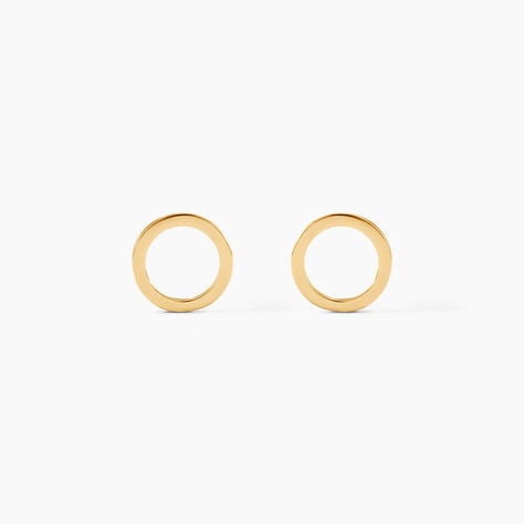 Boucles D'oreilles Puces Berangere Cercle Or Jaune - Puces Femme | Marc Orian