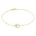 Bracelet Ciate Or Jaune - Bracelets Anneaux Entrelaces Femme | Marc Orian