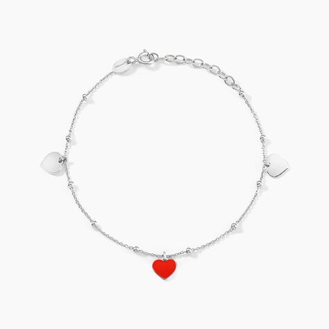 Bracelet Hinde Argent Blanc - Bracelets fantaisie Femme | Marc Orian
