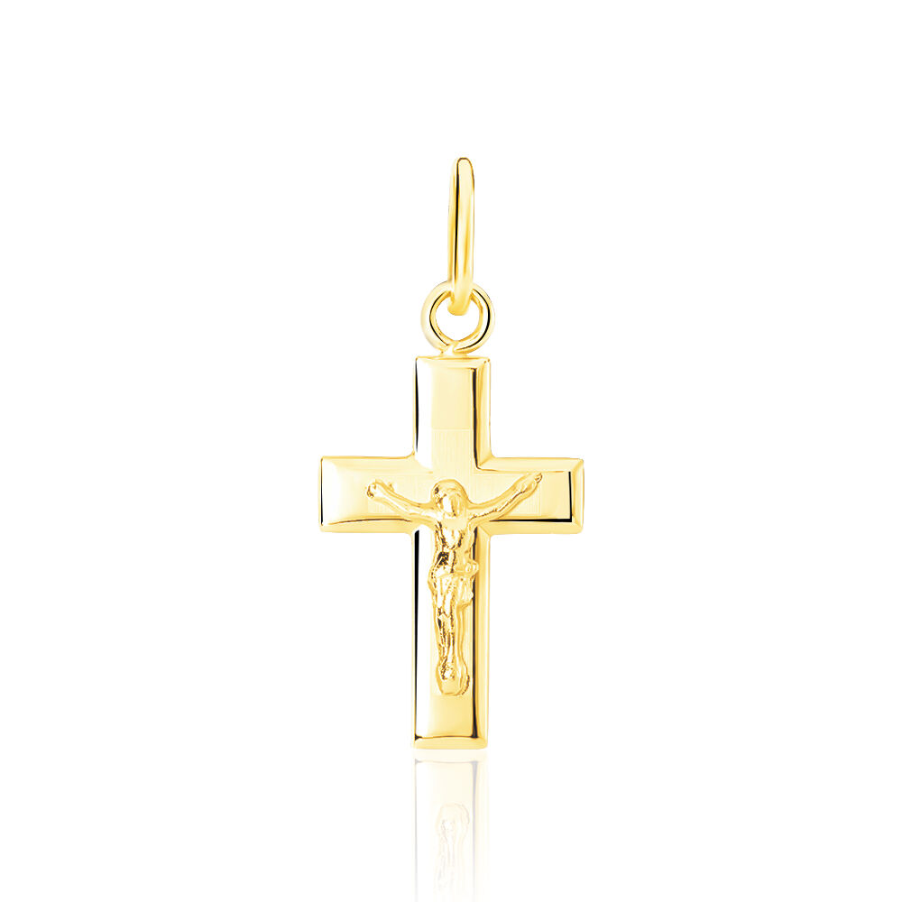 Pendentif Damian Croix Or Jaune - Pendentifs Famille | Marc Orian