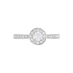 Bague Albane Or Blanc Diamant - Solitaires Femme | Marc Orian