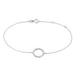 Bracelet Elandine Or Blanc Diamant - Bracelets cha&icirc;nes Femme | Marc Orian