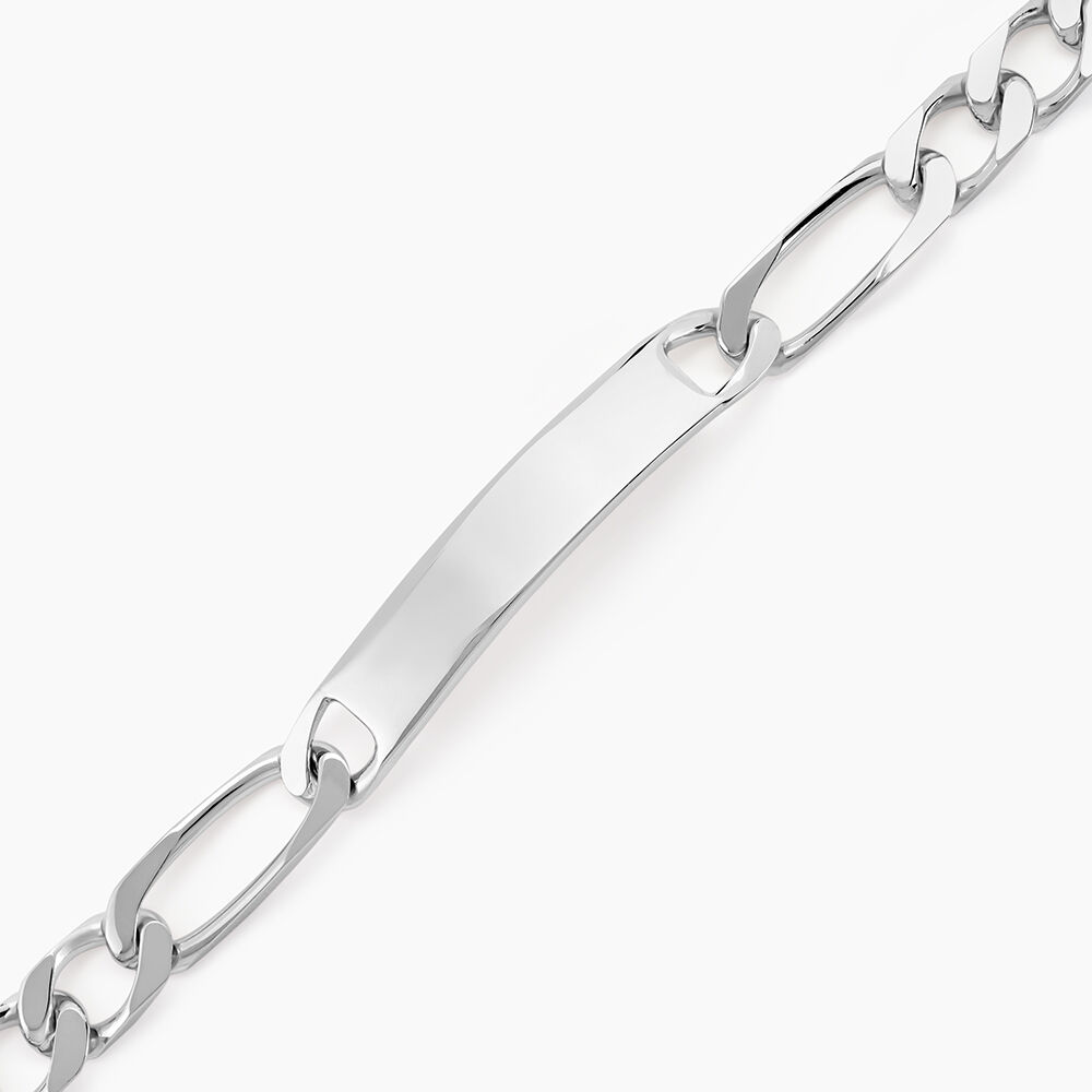 Bracelet Identit&eacute; Vila Maille Alternee 1/2 Argent Blanc - Gourmettes Homme | Marc Orian
