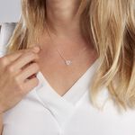 Collier Carren Argent Blanc Oxyde De Zirconium - Colliers solitaires Femme | Marc Orian