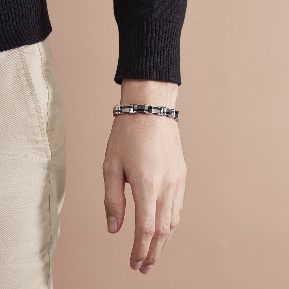 Bracelet Jordi Acier Bicolore - Bracelets chaînes Homme | Marc Orian