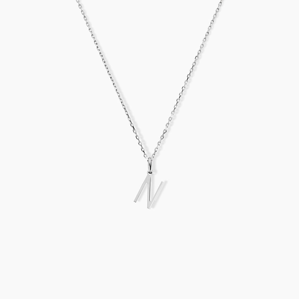 Pendentif Ionia Lettre Or Blanc - Pendentifs Famille | Marc Orian