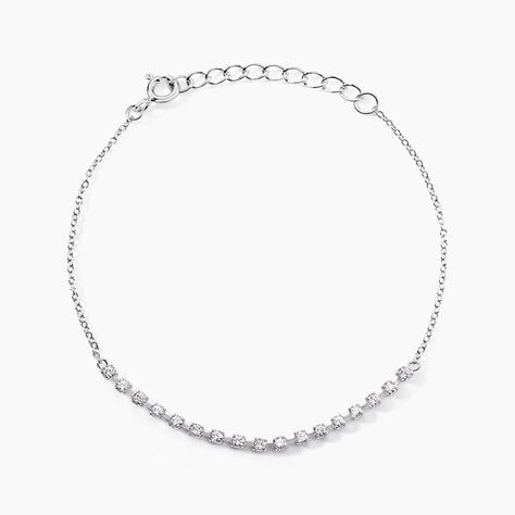 Bracelet Whitney Argent Blanc Oxyde De Zirconium - Bracelets fantaisie Femme | Marc Orian