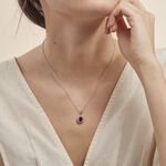 Collier Perez 2 Argent Blanc Oxyde De Zirconium - Colliers solitaires Femme | Marc Orian