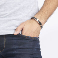 Bracelet Aichatou Or Acier Blanc - Bracelets Homme | Marc Orian