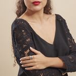 Bague Edwyna Argent Blanc - Bijoux fantaisie Femme | Marc Orian