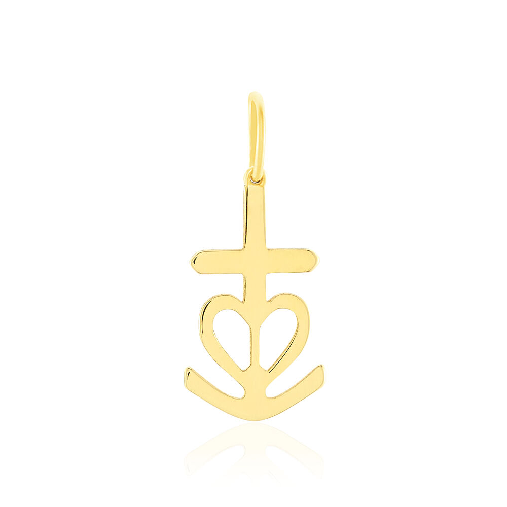 Pendentif Cobeia Croix De Camargue Or Jaune - Pendentifs Famille | Marc Orian