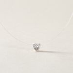 Collier Nylon Argent Blanc Oxyde - Colliers avec pierres Femme | Marc Orian