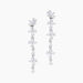 Boucles D'Oreilles Pendantes Constance Argent Blanc Oxyde De Zirconium - Pendantes Femme | Marc Orian