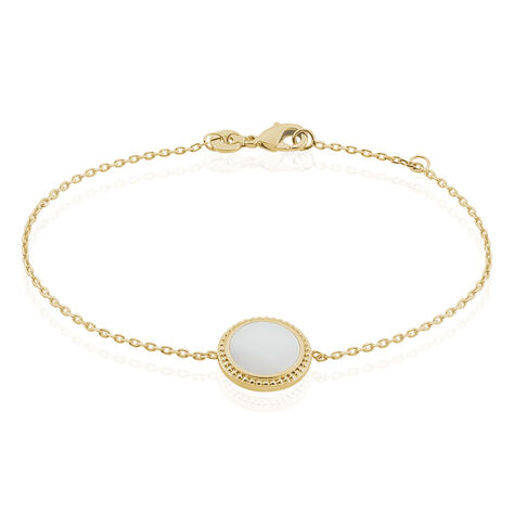 Bracelet Alyhana Plaqué Or Jaune Nacre - Bracelets chaînes Femme | Marc Orian