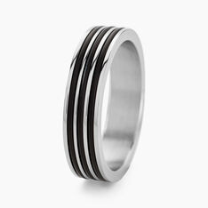 Bague Wallace Acier Blanc - Bague fantaisie Homme | Marc Orian