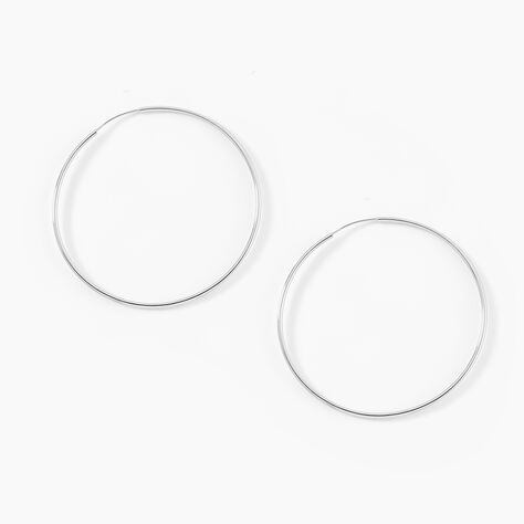 Créoles Muses Flexibles Or Blanc - Créoles Femme | Marc Orian