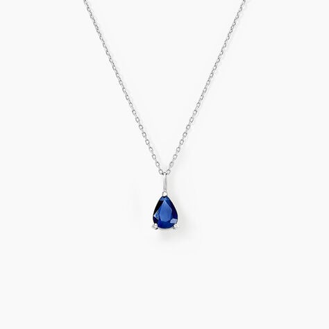 Collier Goutte Or Blanc Saphir - Colliers avec pierres Femme | Marc Orian
