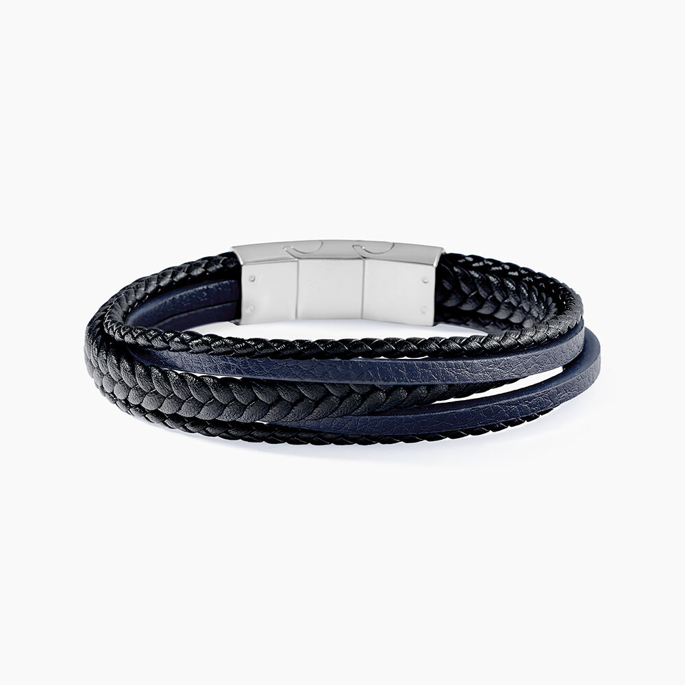Bracelet Jourdan Homme Byron Acier Argente - Bracelets cuir Homme | Marc Orian