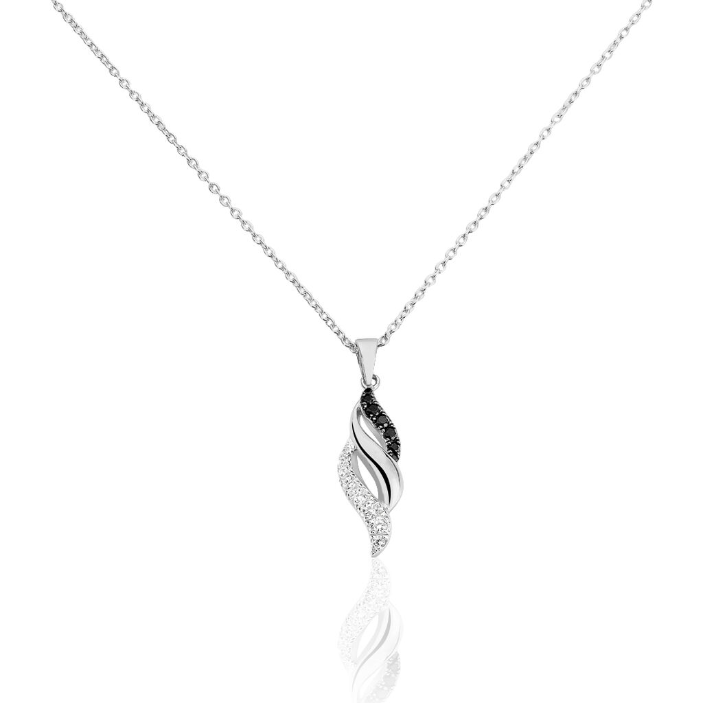 Collier Ophelia Argent Blanc Oxyde De Zirconium - Colliers avec pierres Femme | Marc Orian