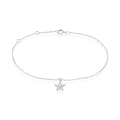 Bracelet Eden Or Blanc Oxyde De Zirconium - Bracelets chaînes Femme | Marc Orian