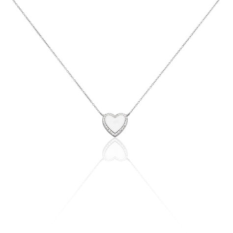 Collier Tylvina Argent Blanc Oxyde De Zirconium - Colliers avec pierres Femme | Marc Orian