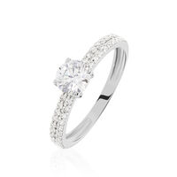 Bague Dayna Or Blanc Oxyde De Zirconium