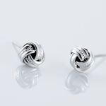 Boucles D'oreilles Puces Iloa Argent Blanc - Puces Femme | Marc Orian