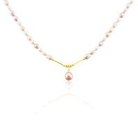 Collier Poire Or Jaune Perle De Culture