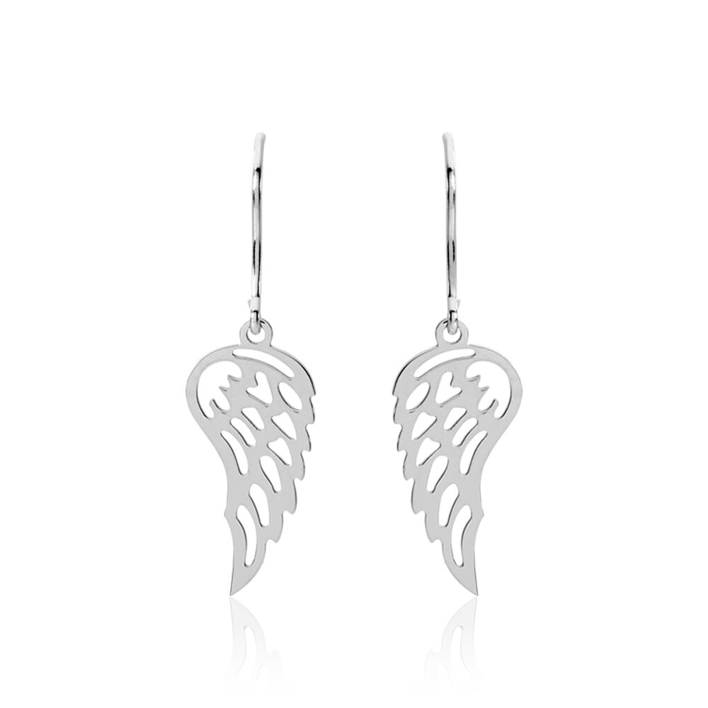 Boucles D'oreilles Pendantes Aitana Argent Blanc - Pendantes Femme | Marc Orian
