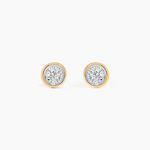 Boucles D'oreilles Puces Or Jaune Diamants - Puces Femme | Marc Orian