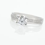 Bague Solitaire Mercan Argent Blanc Oxyde De Zirconium - Bijoux fantaisie Femme | Marc Orian