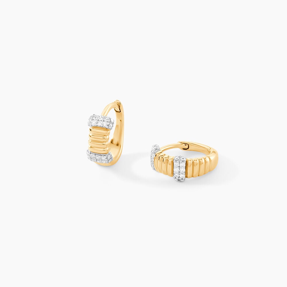 Cr&eacute;oles Precious Lines Or Jaune Diamant - Cr&eacute;oles Femme | Marc Orian