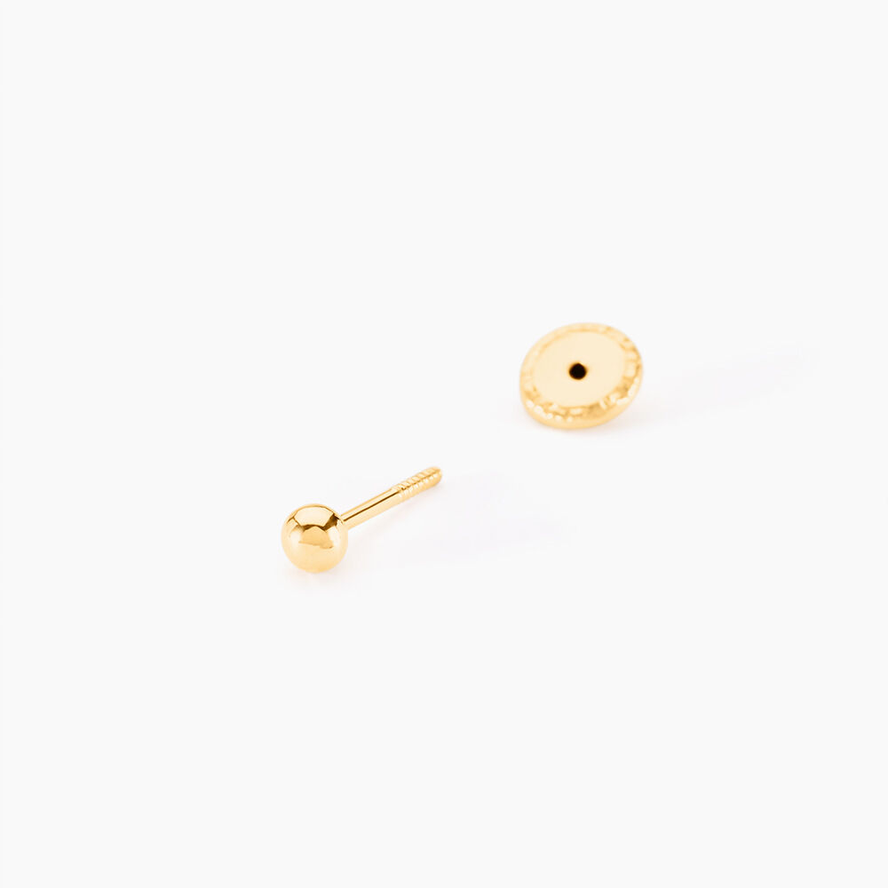 Boucles D'oreilles Puces Or Jaune Fidelia - Puces Famille | Marc Orian